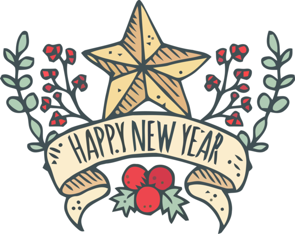 New Year Christmas Eve For Happy Destinations Transparent PNG Image