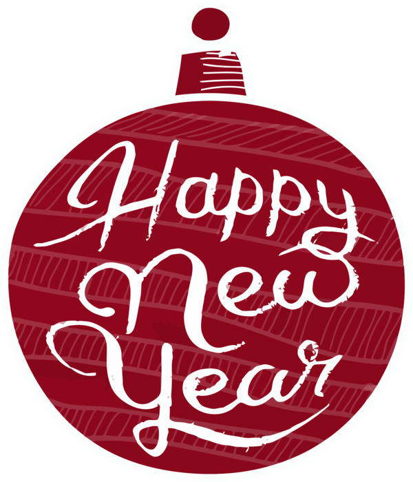 New Year Font Ornament Holiday For Happy Day 2020 Transparent PNG Image