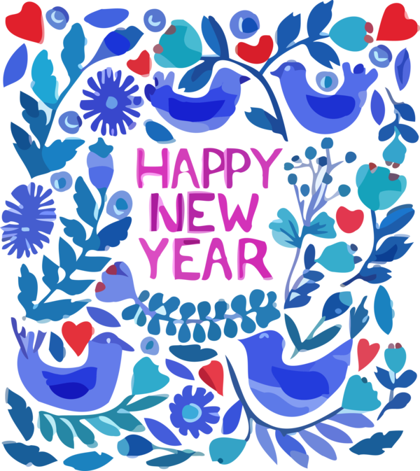 New Year Pattern For Happy Background Transparent PNG Image