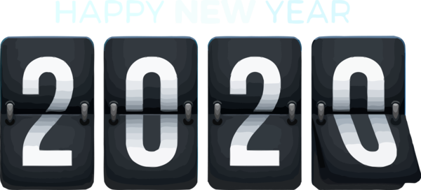 New Year Text Font Vehicle Registration Plate For Happy 2020 Ideas Transparent PNG Image