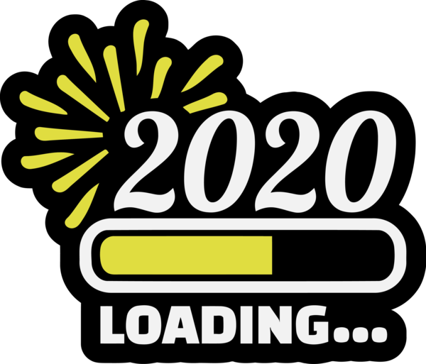 New Year Text Logo Symbol For Happy 2020 Gifts Transparent PNG Image