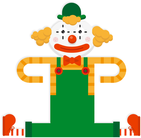 Birthday Party Poster Clown Line For Christmas Goals Transparent PNG Image