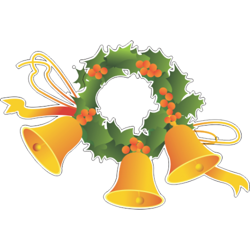 Christmas Day Bell Santa Claus Tree Plant For Ball Drop Transparent PNG Image