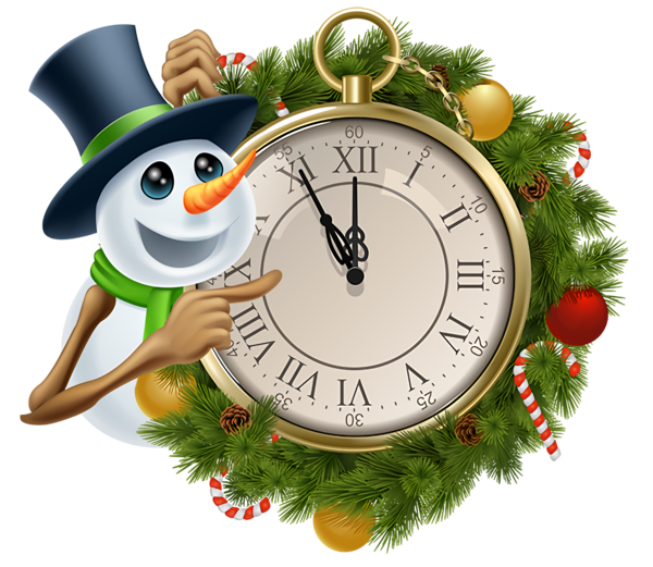 Christmas Clock Wall Interior Design For Ornament Party Near Me Transparent PNG Image