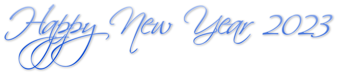 Happy New Year 2023 Text Free Photo PNG Transparent PNG Image