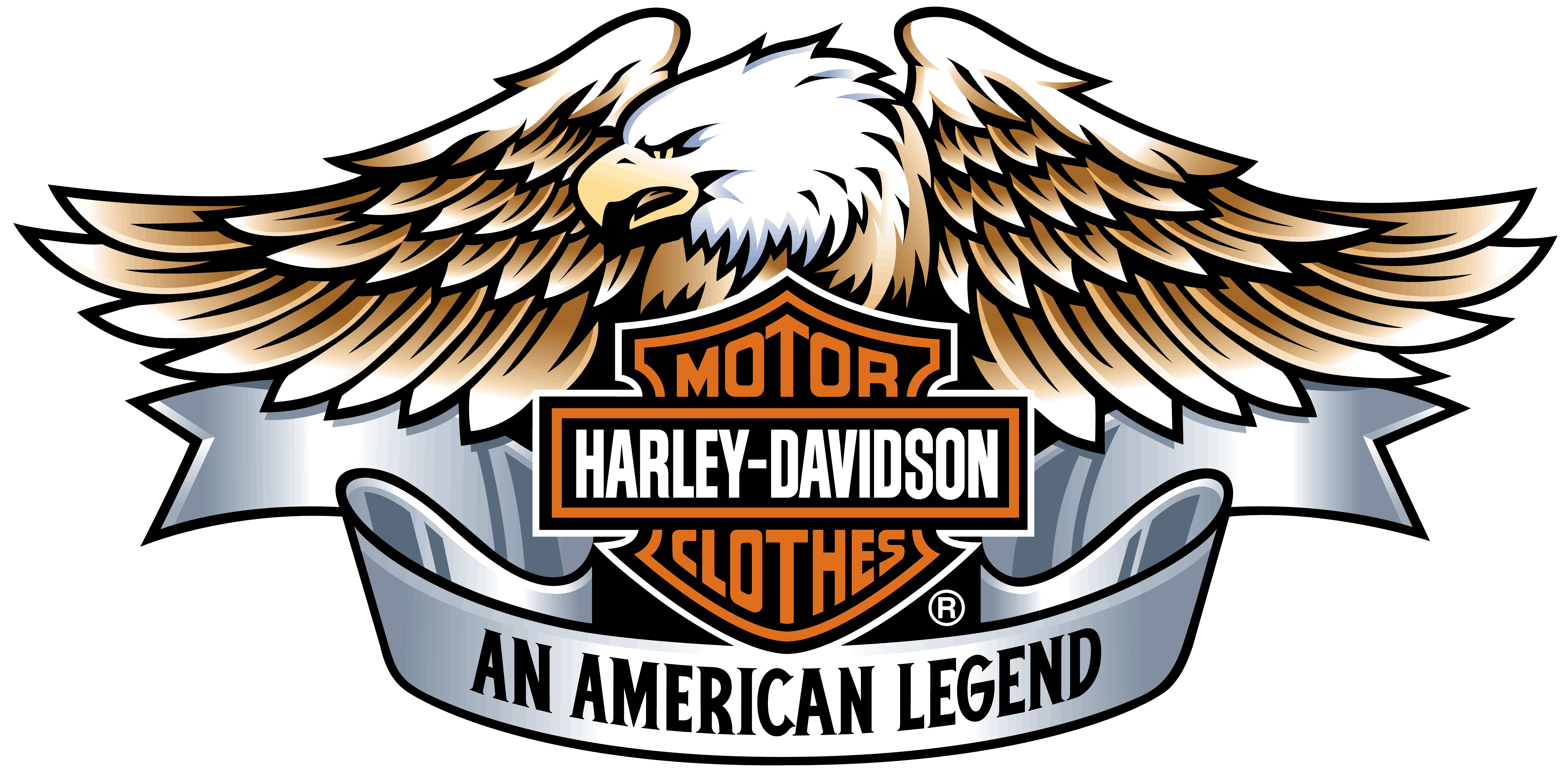 Harley Davidson Logo Eagle Wings Png Transparent PNG Image