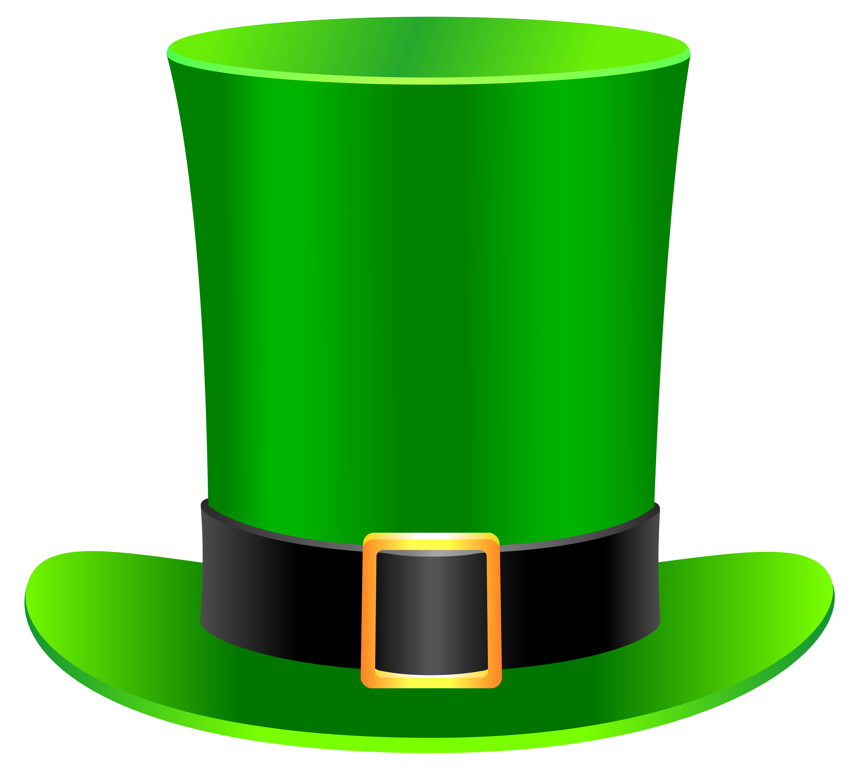 Cylinder Patrick Flowerpot Saint Leprechaun Hat Day Transparent PNG Image