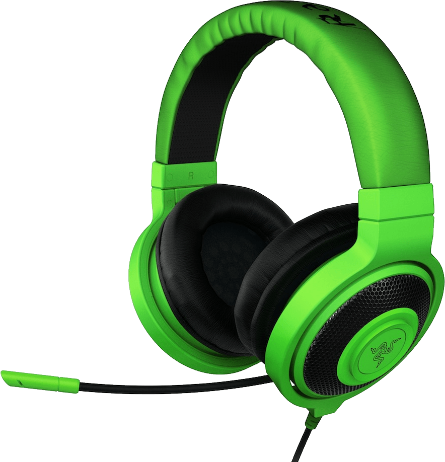 Green Headphones Png Image Transparent PNG Image