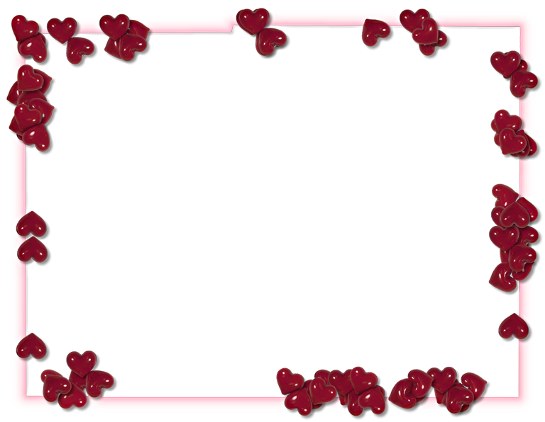 Heart Valentines Border Day HQ Image Free Transparent PNG Image