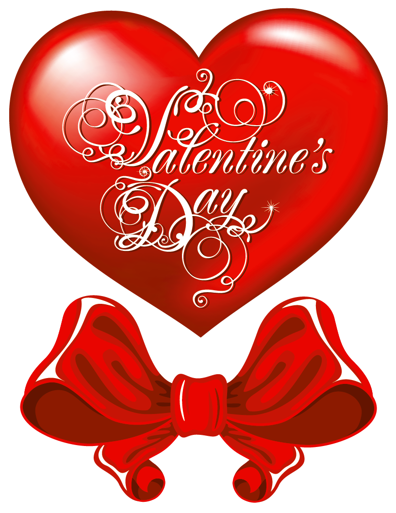 Heart Valentines Day Bow Free Transparent Image HQ Transparent PNG Image