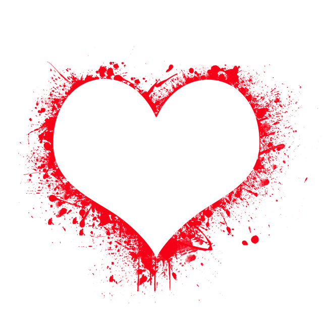 Heart Splash Valentines Day Free Clipart HQ Transparent PNG Image