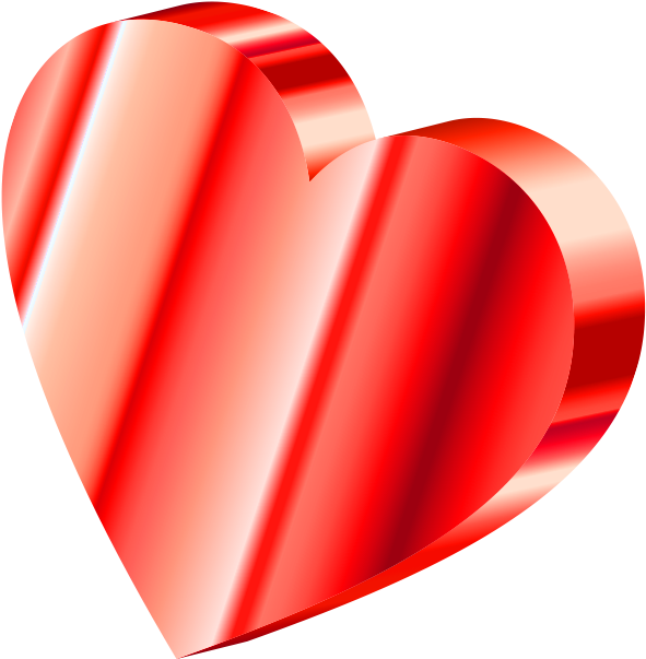 Heart Vector Red Free Clipart HQ Transparent PNG Image