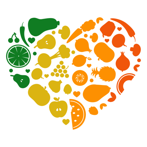 Heart Vegetables Vector Free HD Image Transparent PNG Image