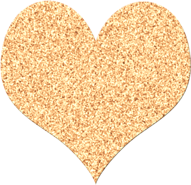 Heart Glitter Gold PNG File HD Transparent PNG Image