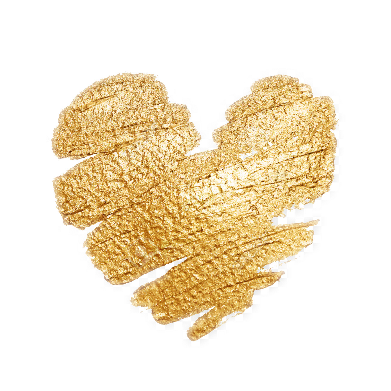 Heart Glitter Gold PNG Free Photo Transparent PNG Image