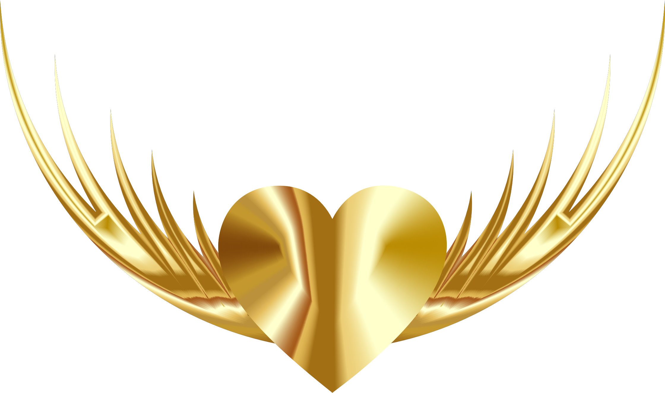 Heart Shiny Gold Photos PNG File HD Transparent PNG Image