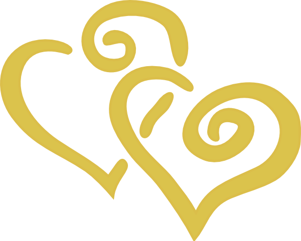 Heart Vector Gold HQ Image Free Transparent PNG Image