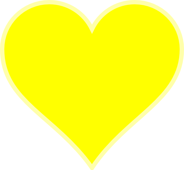 Yellow Heart Transparent Background Transparent PNG Image