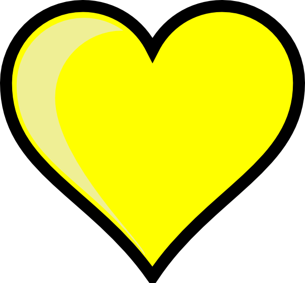 Yellow Heart Hd Transparent PNG Image