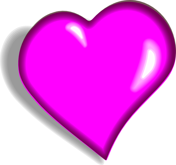 Hot Pink Heart Image Transparent PNG Image