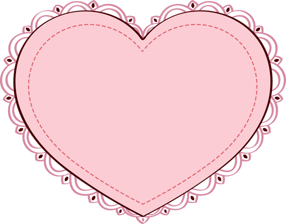 Pink Heart Clipart Transparent PNG Image