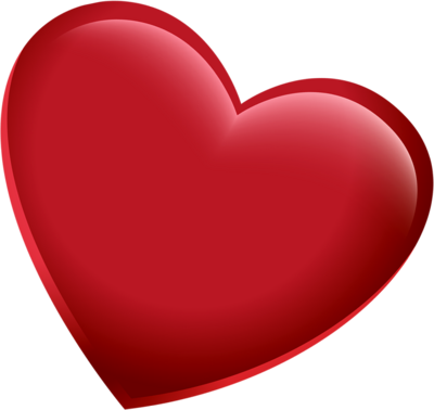 3D Red Heart Transparent PNG Image