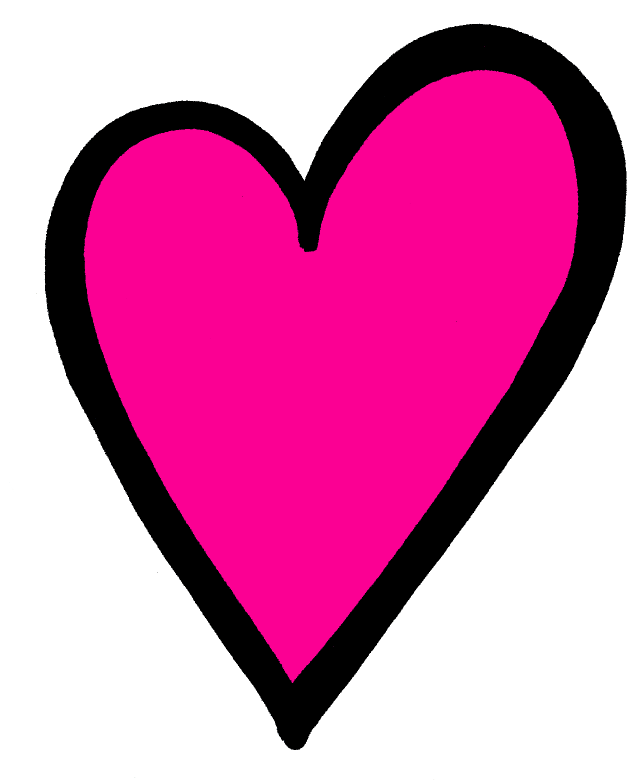 Hot Pink Heart Transparent Image Transparent PNG Image