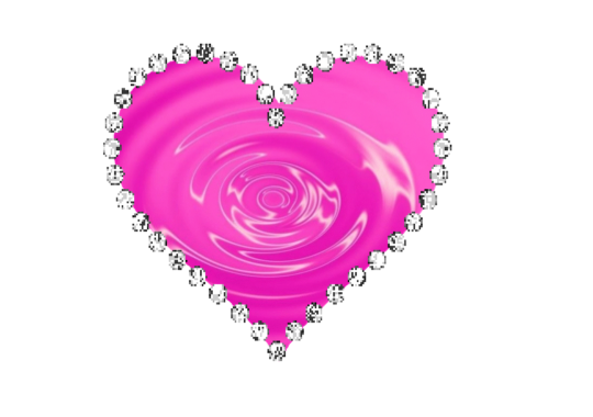 Pink Diamond Heart Transparent Background Transparent PNG Image