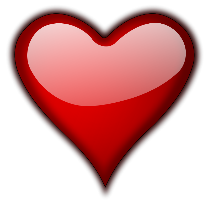 3D Red Heart Hd Transparent PNG Image