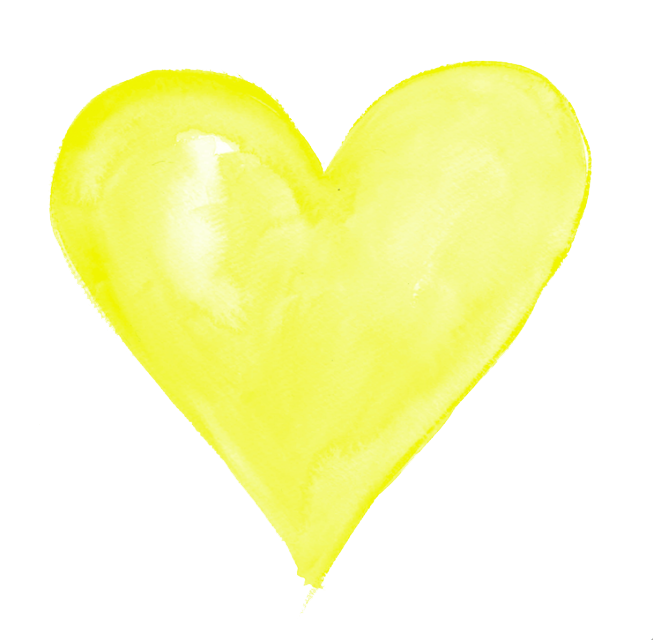 Yellow Heart Transparent Transparent PNG Image