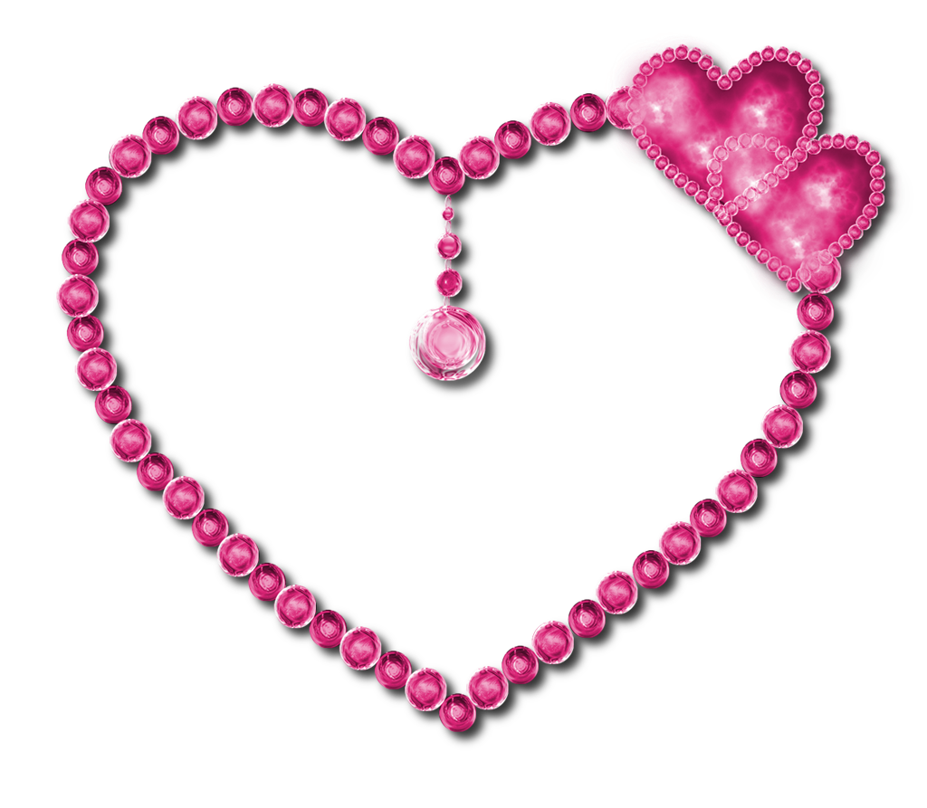 Pink Diamond Heart Transparent PNG Image