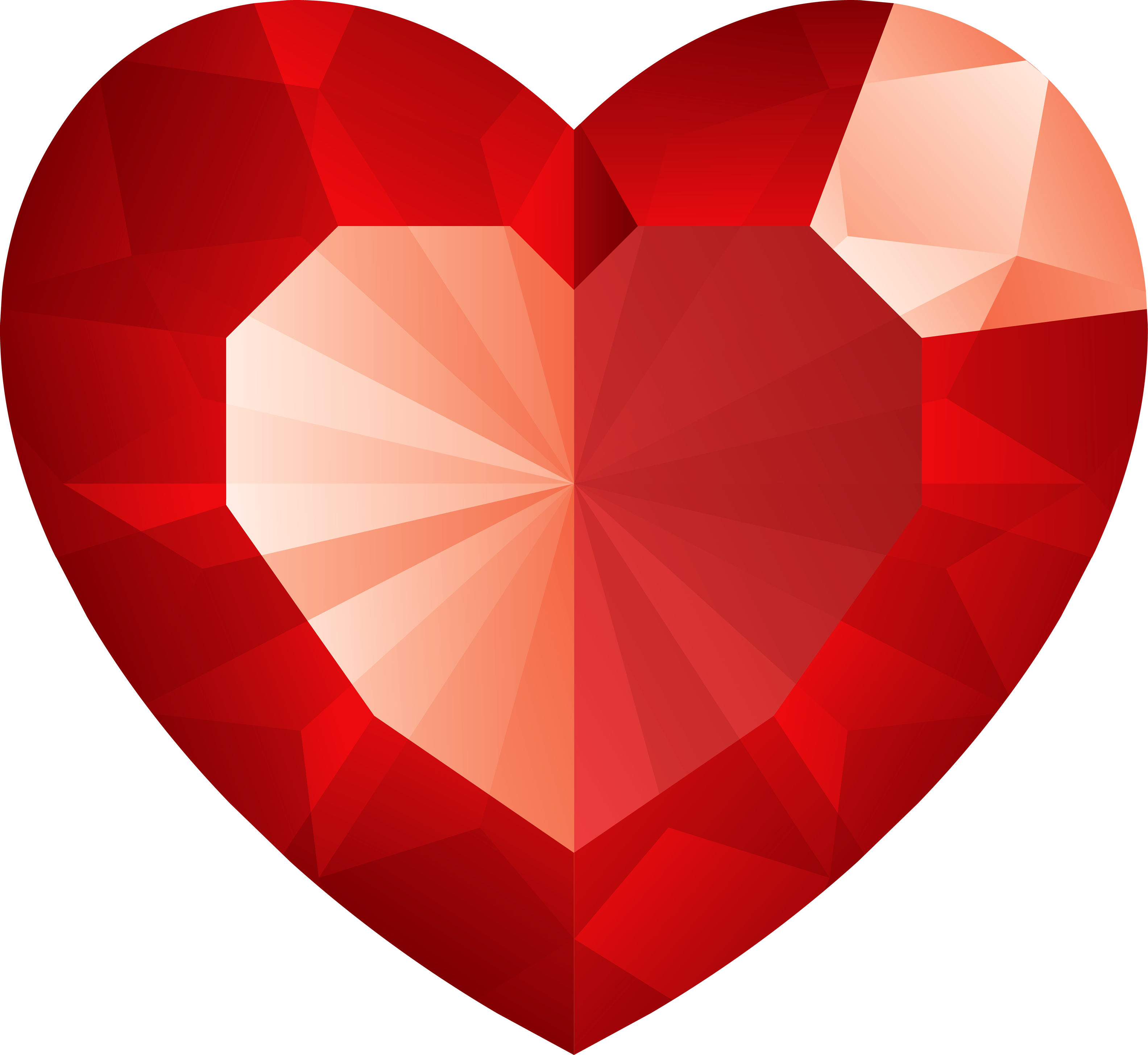 Dark Red Heart Transparent Transparent PNG Image