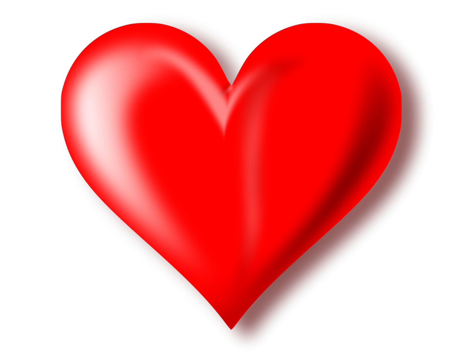 3D Red Heart Transparent Background Transparent PNG Image