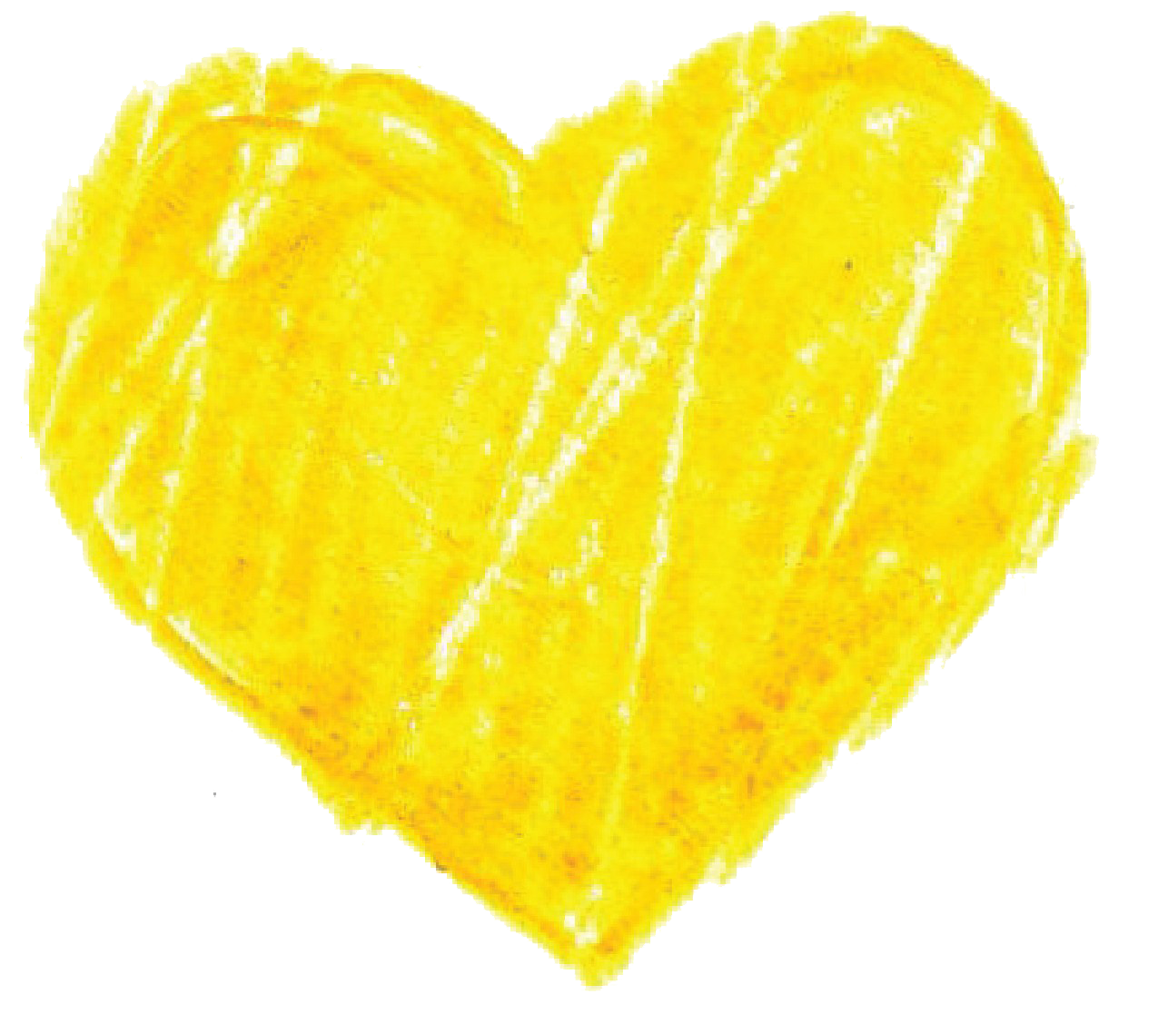 Yellow Heart Transparent PNG Image