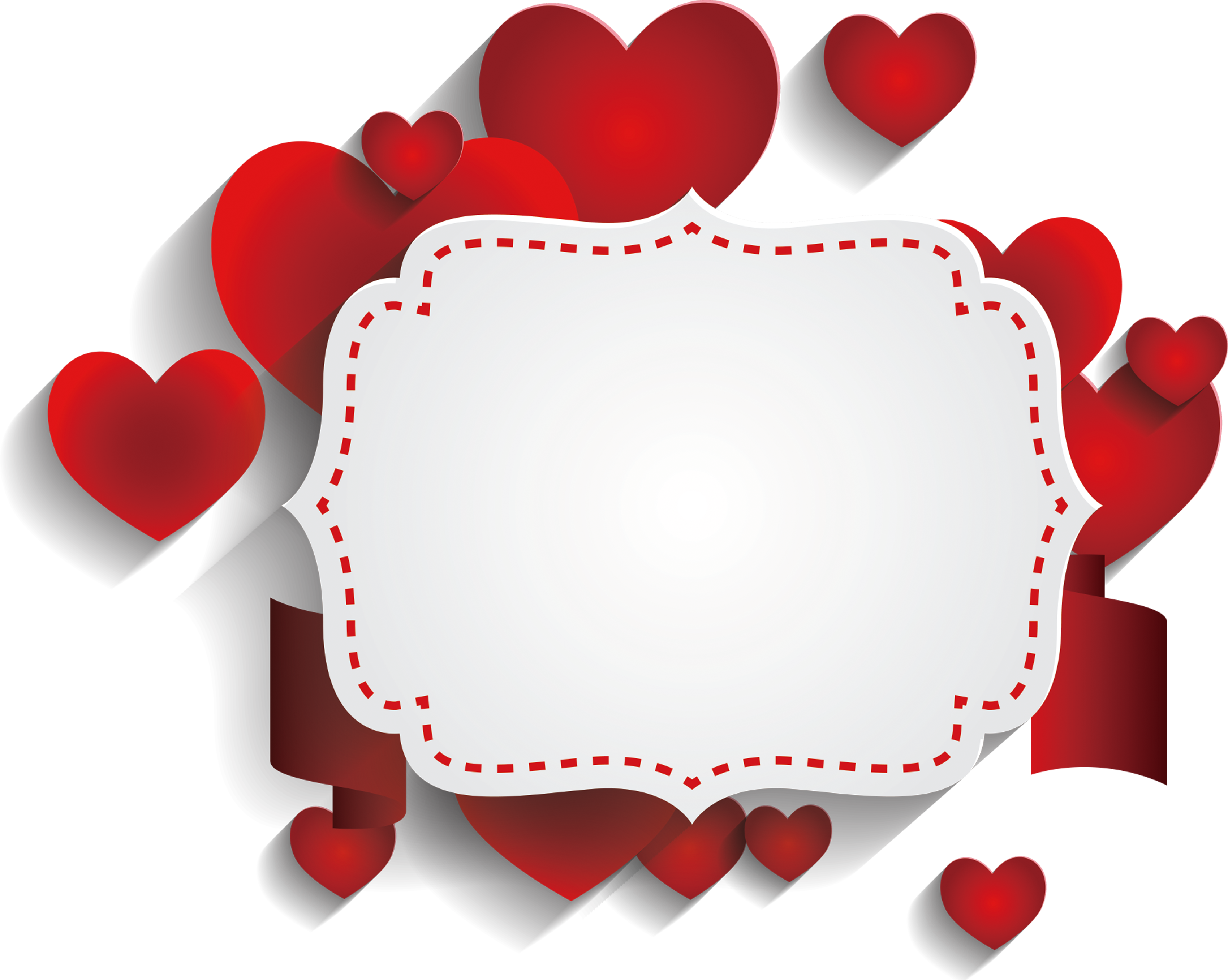 Heart Romantic Valentine'S Text Decoration Flyer Day Transparent PNG Image