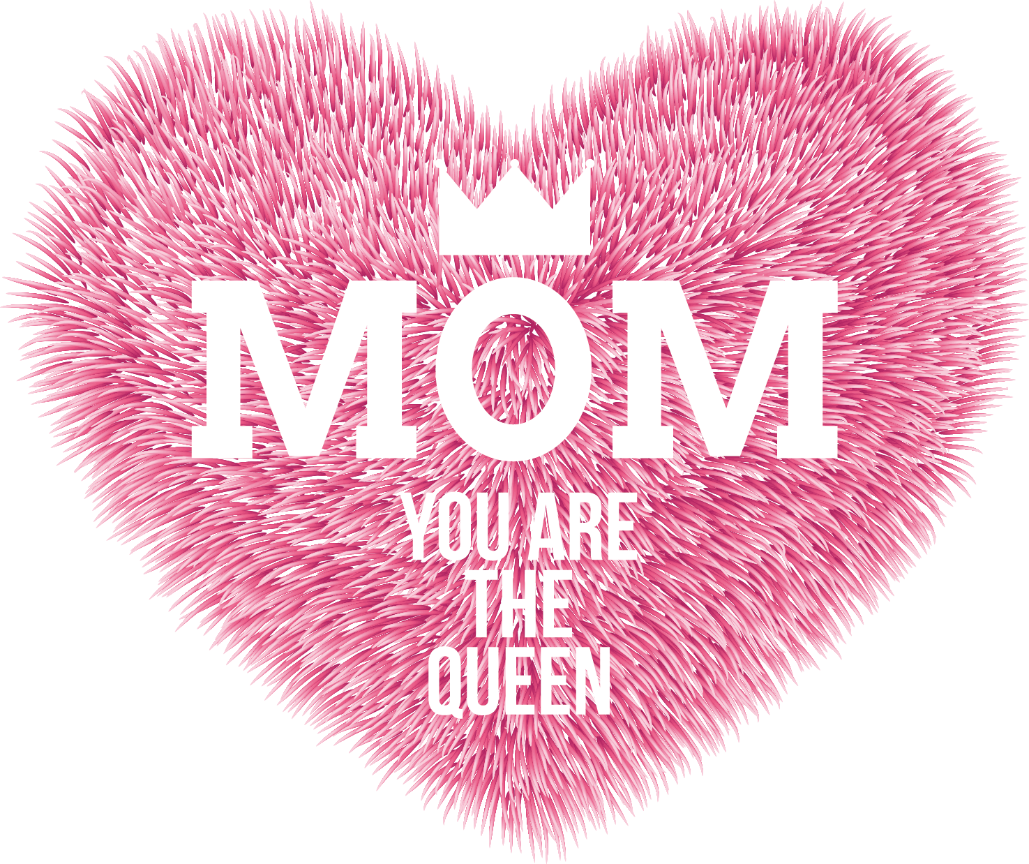 Pink Heart Mothering Sunday Mother Day Transparent PNG Image