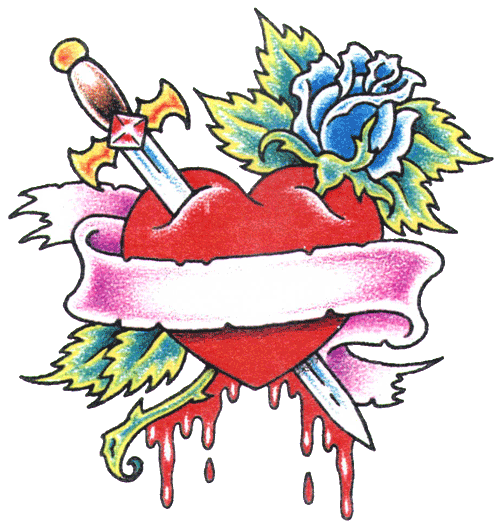 Heart Tattoos Free Png Image Transparent PNG Image