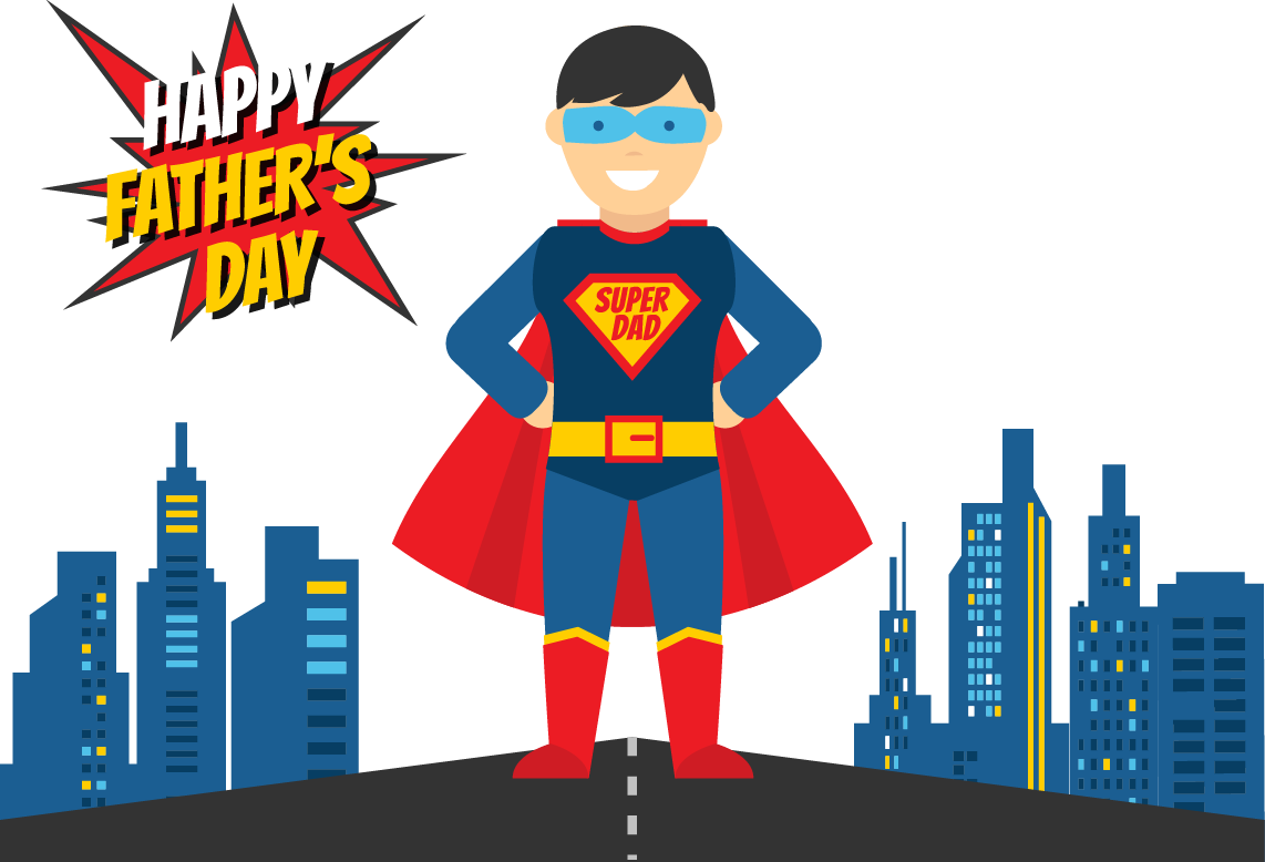 Superhero Father Day Illustration Superman Free Download PNG HD Transparent PNG Image