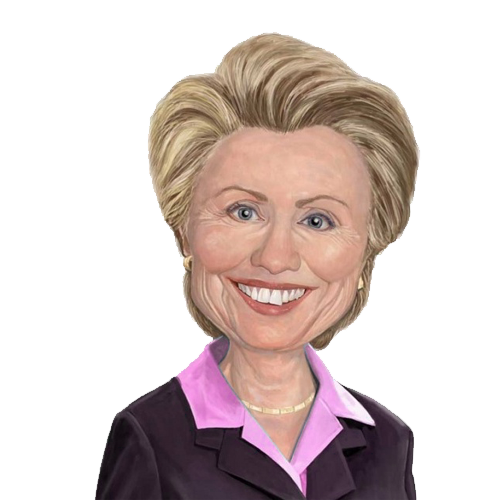 Hillary Clinton Face Free Clipart HQ Transparent PNG Image