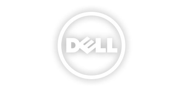 Dell Logo 3D White Png Transparent PNG Image