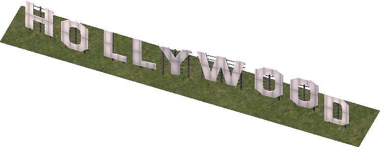 Hollywood Sign Image Transparent PNG Image