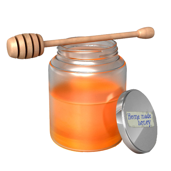 Honey Bottle Homemade PNG Free Photo Transparent PNG Image