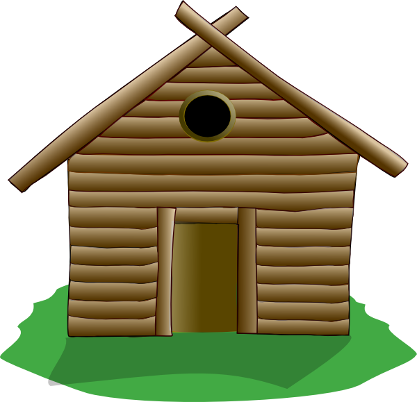 Wooden House Clipart Transparent PNG Image