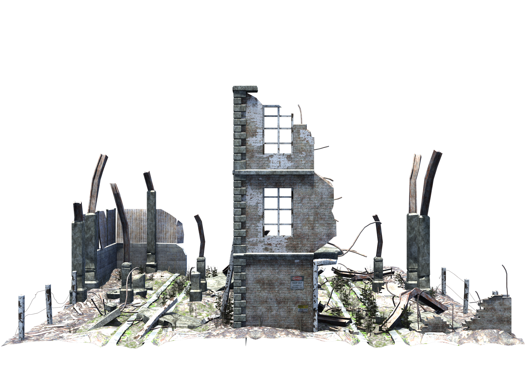 Ruined Building Png Transparent PNG Image