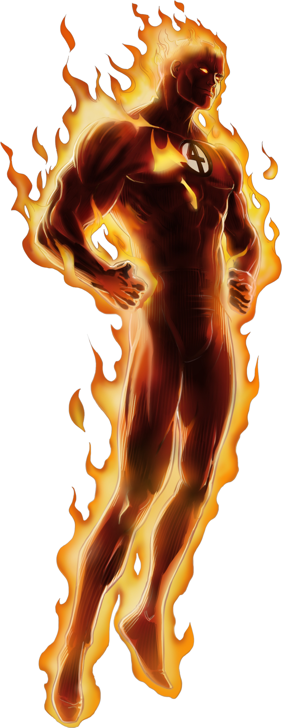 Human Torch Png Picture Transparent PNG Image