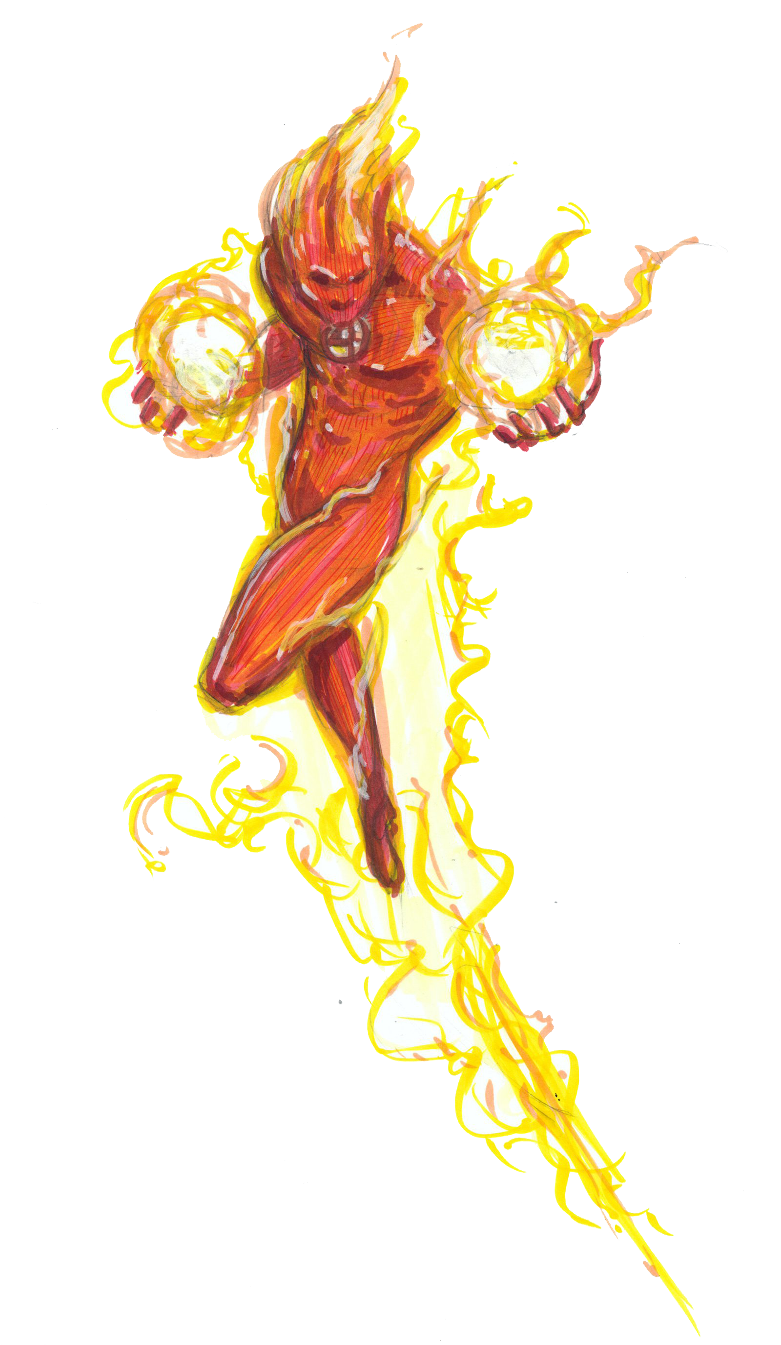 Human Torch Hd Transparent PNG Image