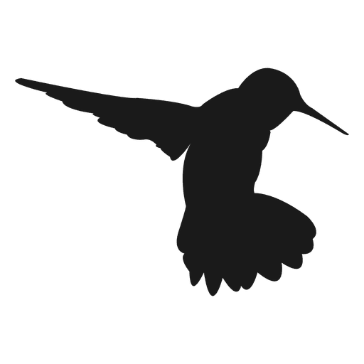 Silhouette Black Hummingbird Free Download PNG HD Transparent PNG Image