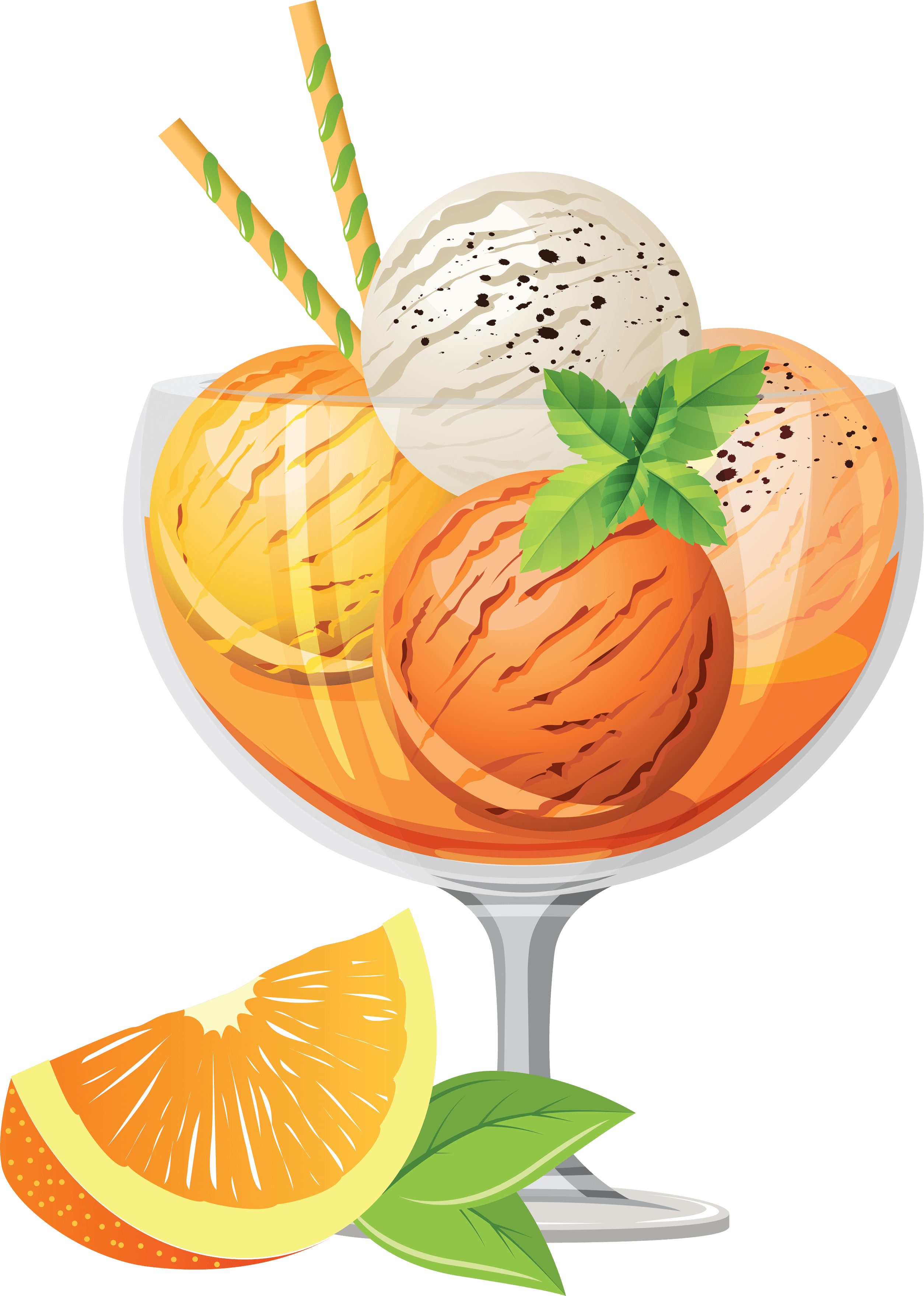 Fruit Ice Cream Png Image Transparent PNG Image