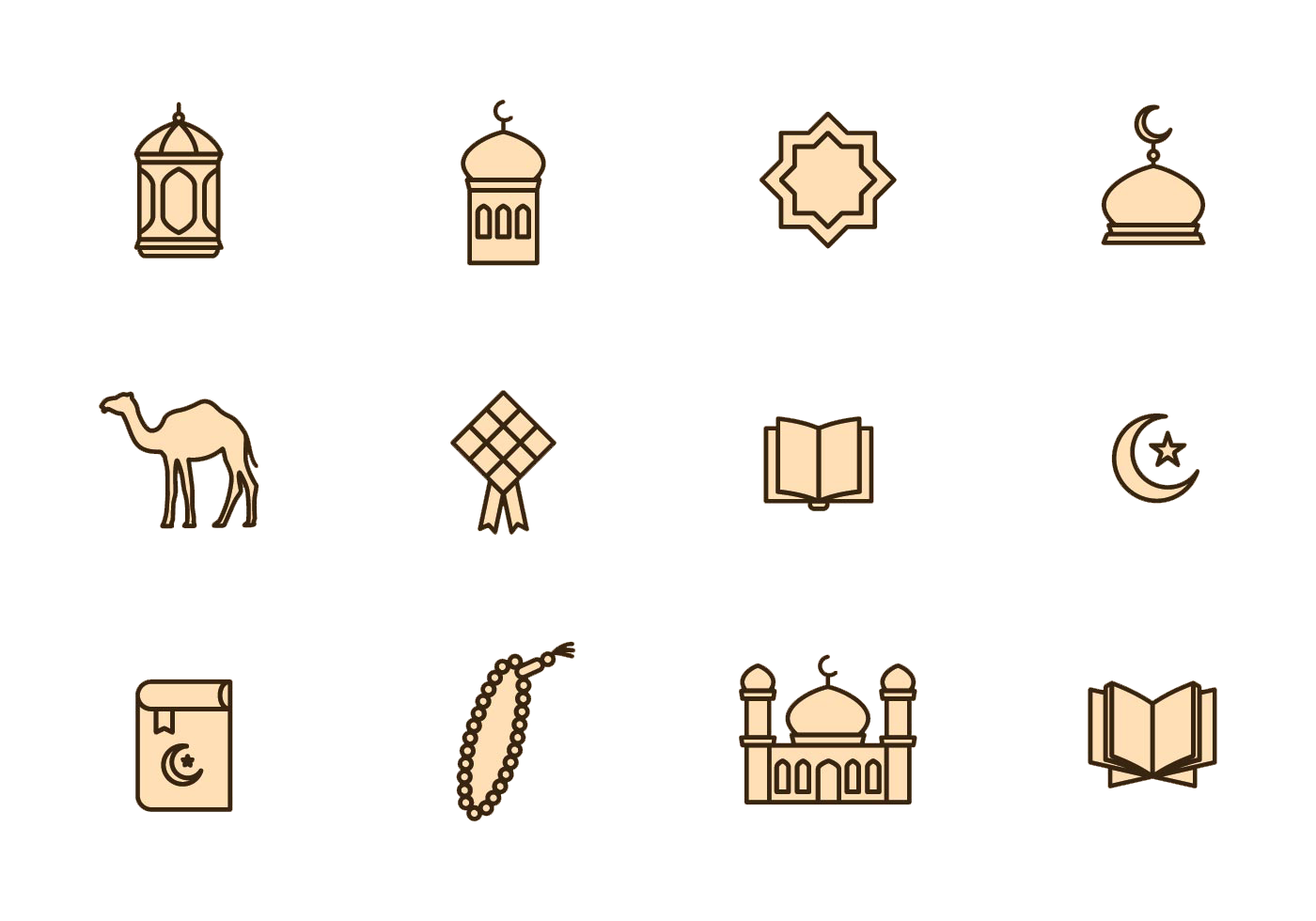 Icon Ketupat Islamic Eid Al-Fitr Holiday Islam Transparent PNG Image