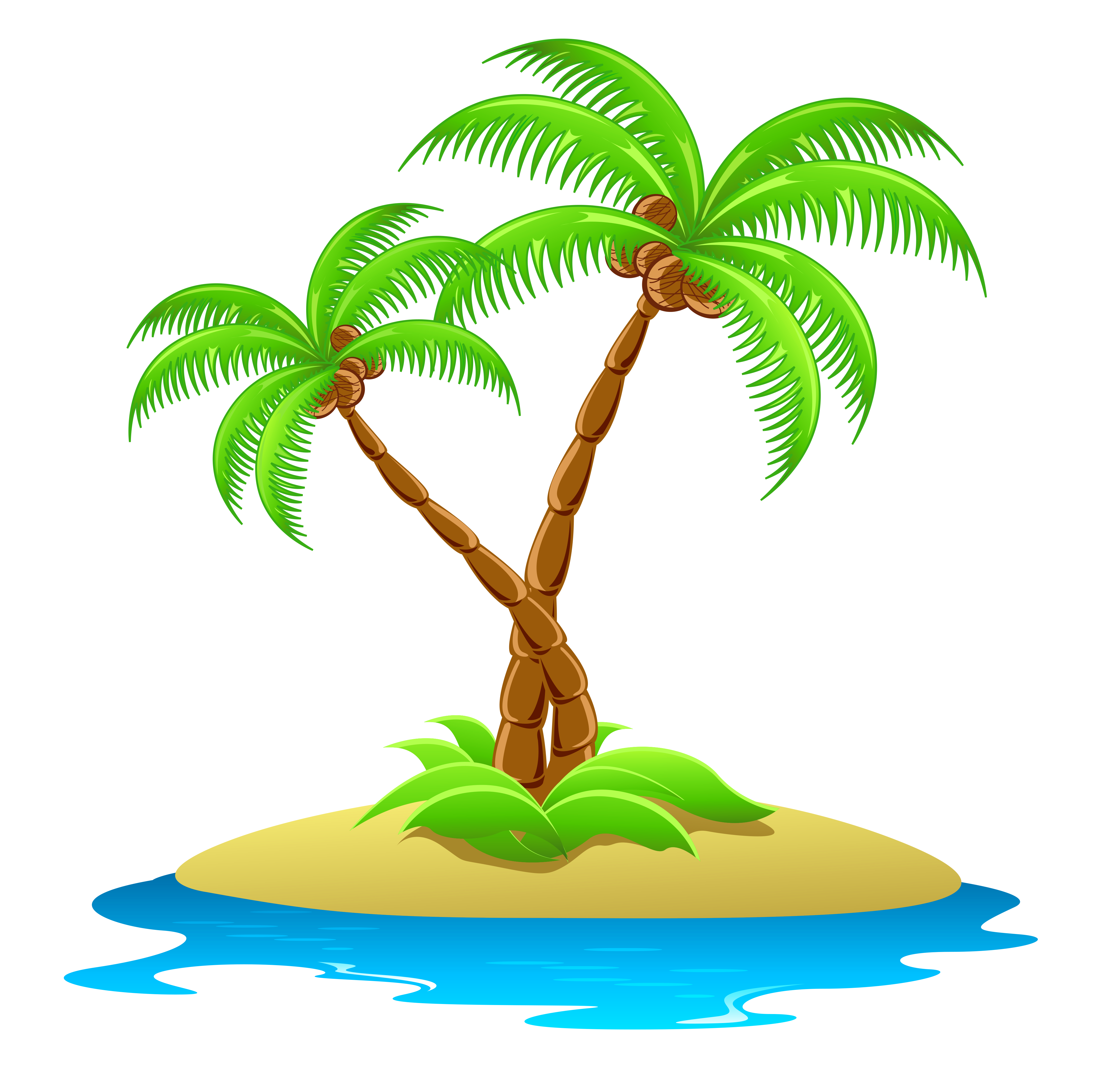 Island Clipart Transparent PNG Image